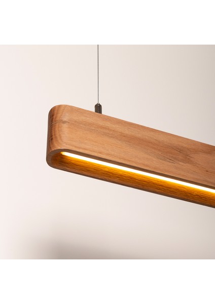 Soft Modern Ahşap Aydınlatma - Minimal LED Sarkıt Avize