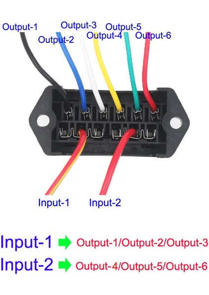6 Kanal Oto Bıçak Sigorta Kutusu - Kablolu modelleri