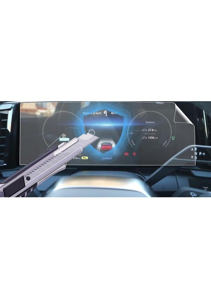 Renault Megane E Tech Dijital Gösterge Mat Ekran Koruyucu Şeffaf fırsatları