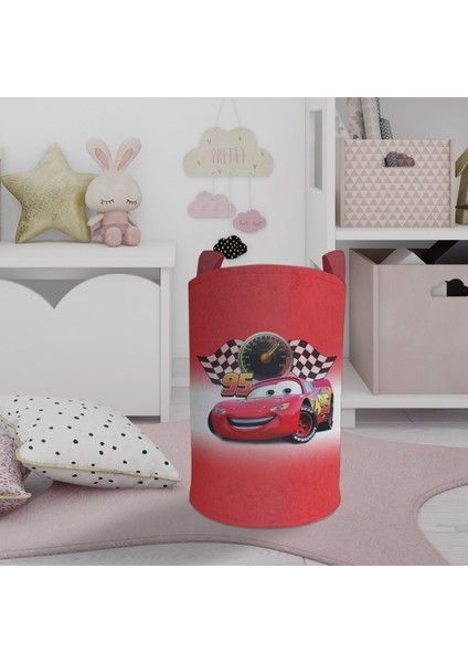 Bebek ve Çocuk Odası Mcqueen Desenli Oyuncak Sepeti