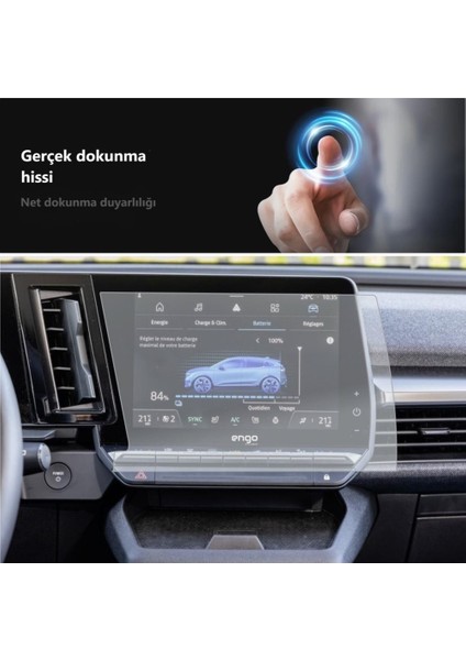 Renault Megane E Tech Multimedya Mat Ekran Koruyucu 9 Inç Şeffaf fırsatları