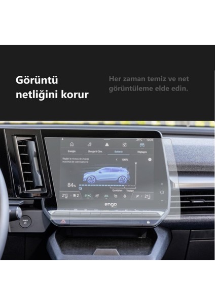 Renault Megane E Tech Multimedya Mat Ekran Koruyucu 9 Inç Şeffaf indirimleri