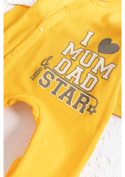 I Love Mum & Dad Baskılı 2'li Bebek Tulum Takım modelleri