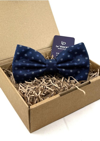 Lacivert Küçük Desen Büyük Papyon P1848