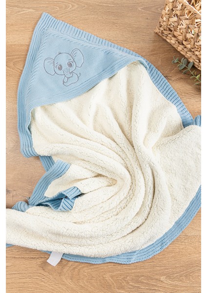 Fil Figürlü Içi Peluş Triko Bebek Battaniye Bebek Kundak modelleri