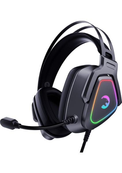 Kyruse Pro 7.1 Surround Hi-Fi Rgb Gaming Titreşimli Kulaklık (Memory Foam)