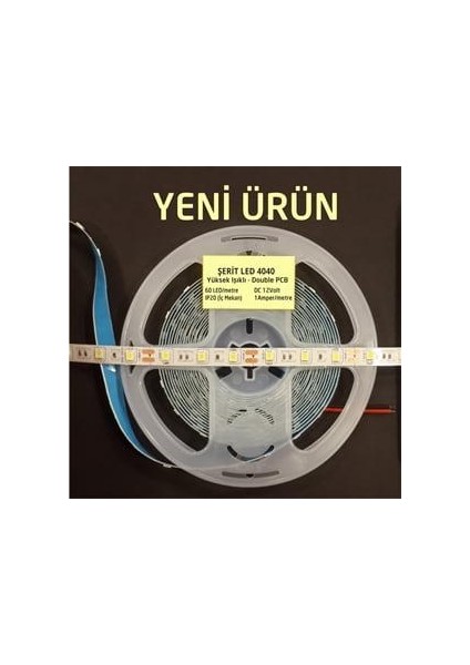 4040 Orjinal 3 çip 3 Direnç Şerit Led 5 Metre
