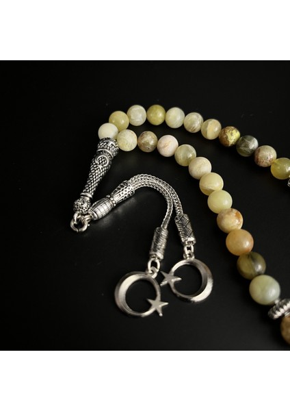 Sarı Opal 8 mm 33'lük Doğal Taş Tesbih