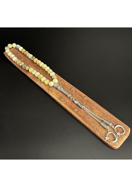 Sarı Opal 8 mm 33'lük Doğal Taş Tesbih
