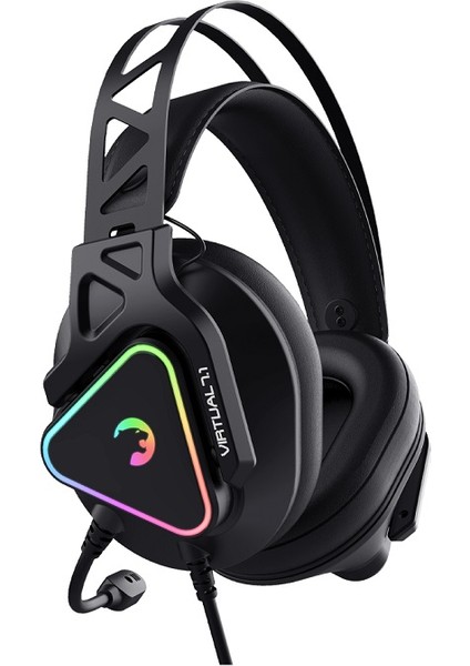 Kizaru Pro Titreşimli 7.1 Surround Hi-Fi Rgb Gaming Kulaklık (Memory Foam)