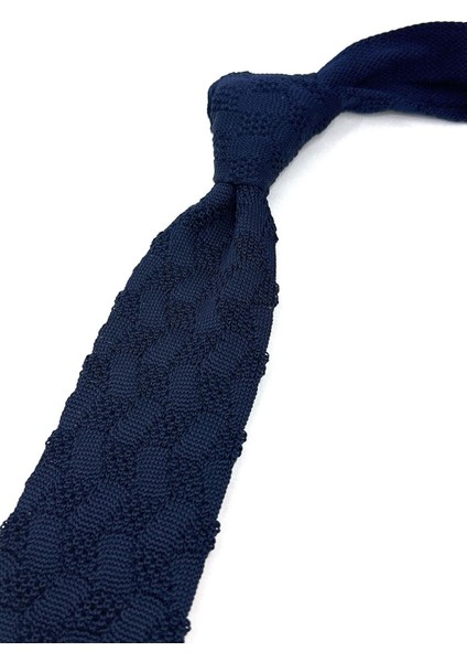 Lacivert Kendinden Desen Örgü Kravat ÖR8345 fiyatları