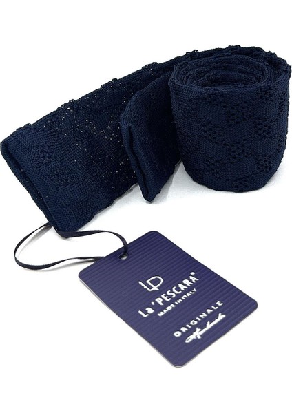 Lacivert Kendinden Desen Örgü Kravat ÖR8345 indirimleri