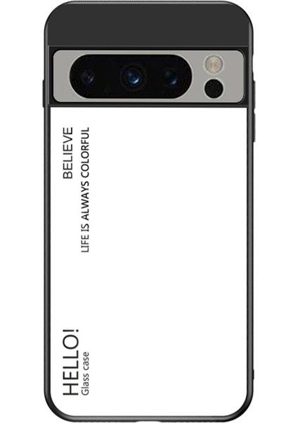 Google Pixel 8 Pro Gradyan Renk Kılıfı Temperli Cam+Pc+Tpu Hibrid Telefon Kapağı (Yurt Dışından)