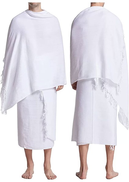 | Pamuk | 100 x 210 cm | Gramajlı | Organik | 2 Parça | Pvc Çantalı |yetişkin Ihram Seti