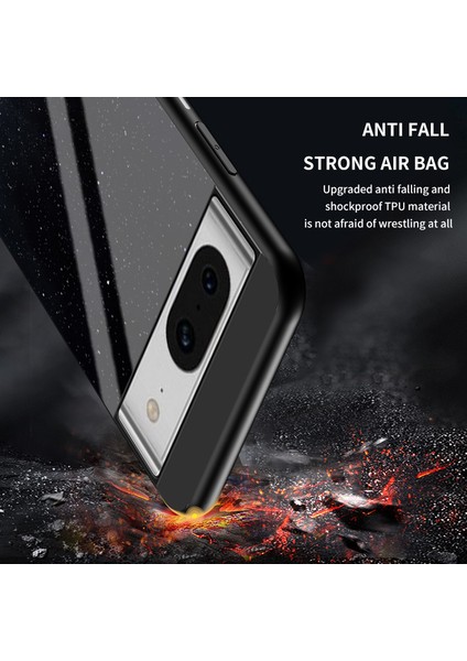 Google Pixel 8 Yıldızlı Gökyüzü Desen Kılıfı Temperlenmiş Cam+Pc+Tpu Çizgiye Dönüş Anti Telefon Kapağı (Yurt Dışından) fırsatları