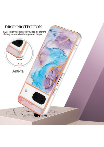 Google Pixel 8 Tpu Kasası Imd Desen Elektrumanlı Telefon Kapağı Için (Yurt Dışından) modelleri