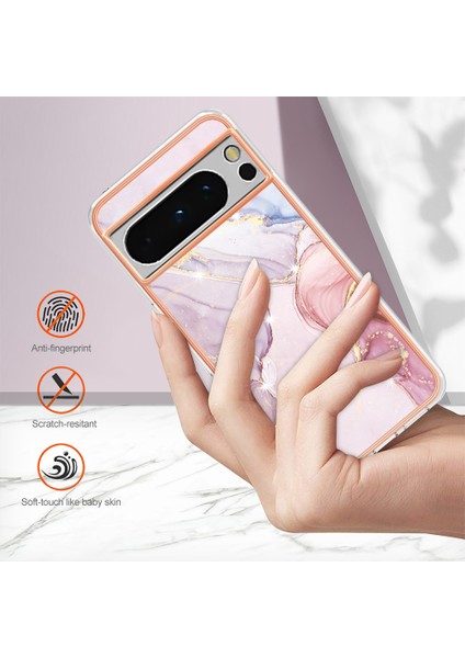 Google Pixel 8 Pro Marble Desen Elektrapan Tpu Telefon Kapağı Için (Yurt Dışından) fırsatları