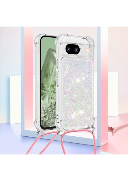 Google Pixel 8A Kayan Tpu Telefon Kapağı Lanyard ile (Yurt Dışından) modelleri