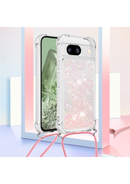 Google Pixel 8A Kayan Tpu Telefon Kapağı Lanyard ile (Yurt Dışından) modelleri