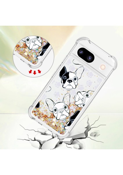 Google Pixel 8A Desen Tpu Yüzen Sparkle Telefon Kapağı Için (Yurt Dışından) fırsatları