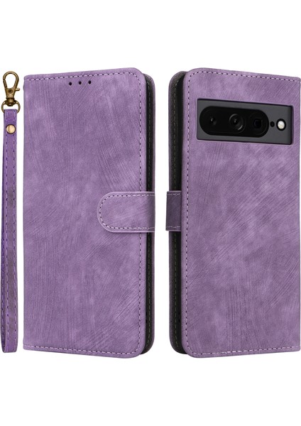 Google Pixel 7 Pro 5g Rfıd Strap ile Deri Kapak Engelleme (Yurt Dışından)