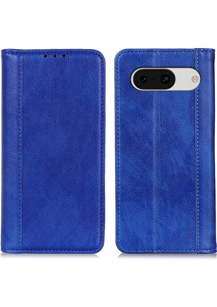 Google Pixel 8A Litchi Dokusu Deri Deri Telefon Cüzdan Kapağı (Yurt Dışından)