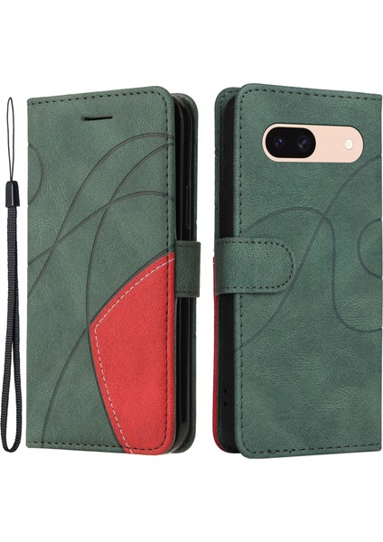 Google Pixel 8A Çizgiye Karşı Kabuklu Cüzdan Stand Telefon Kapağı (Yurt Dışından)