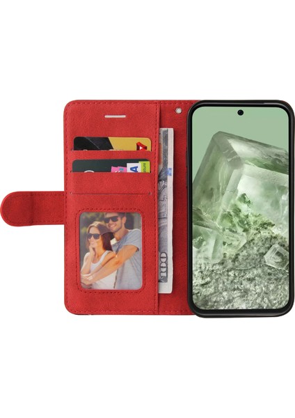 Google Pixel 8A Çizgiye Karşı Kabuklu Cüzdan Stand Telefon Kapağı (Yurt Dışından) fiyatları
