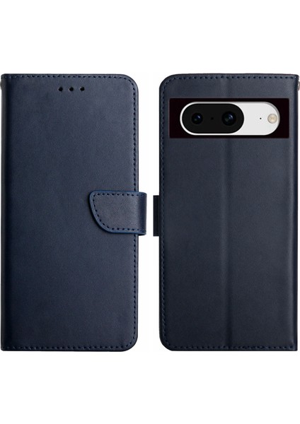 Google Pixel 8A Inek Deri Stand Cüzdan Telefon Kapağı (Yurt Dışından)