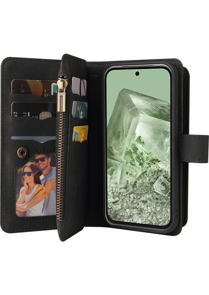 Google Pixel 8A Cilt Touch Telefon Kılıfı Deri Çok Fonksiyon Cüzdanı (Yurt Dışından) modelleri