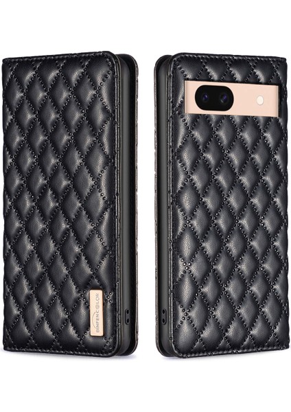 Google Pixel 8A Rhombus Basılı Stand Telefon Kapağı (Yurt Dışından)