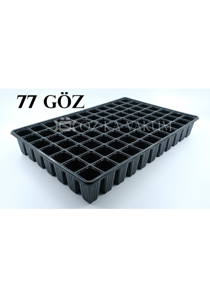 77 Göz Kare Fidelik Fide Viyolü Fide Kabı (75 Adet)