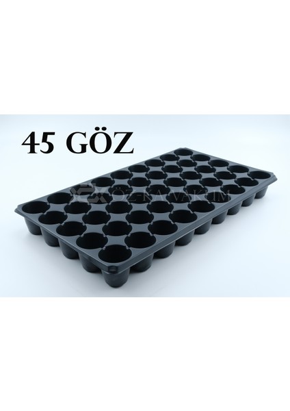 45 Göz Yuvarlak Kısa Fidelik Fide Viyolü Fide Kabı (50 Adet)