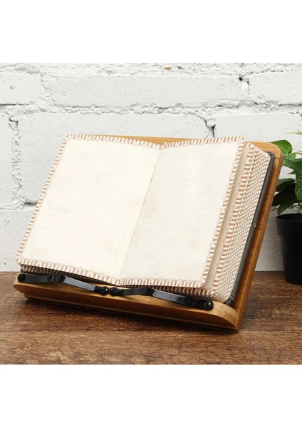 Ahşap Katlanabilir Kitap Okuma Standı - Kitap-Tablet Tutma Standı Bambu-5 Kademeli modelleri