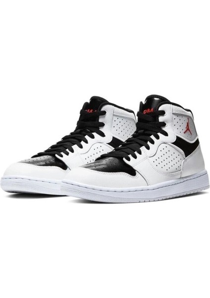 Jordan Access Jumpman Leather Sneaker Hakiki Deri Bilekli Spor Ayakkabı Beyaz Siyah modelleri