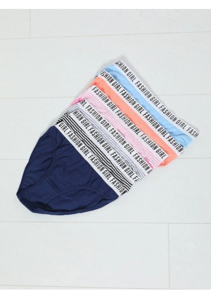 6'lı Paket Çok Renkli Fashion Girl Kadın Slip Külot Enmodafshn6 fırsatları