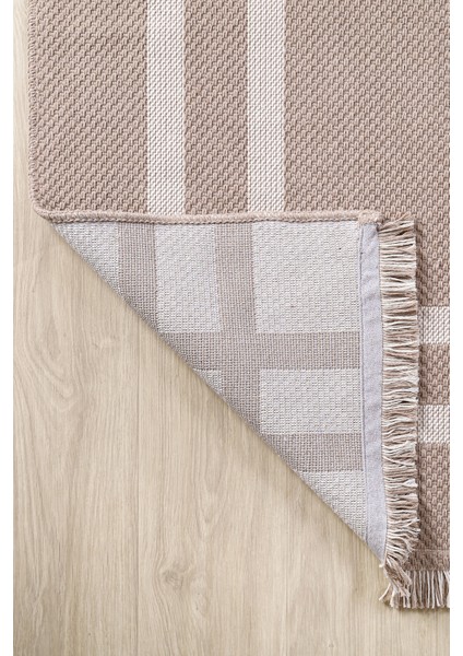 Kaymaz Tabanlı Modern Dokuma Kilim Sisal Halı Çamaşır Makinasında Yıkanabilir Halı