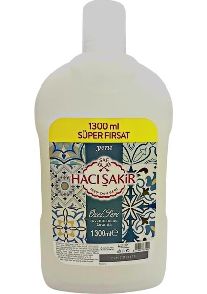 Hacı Şakir Sıvı Sabun Lavanta 1300 ml