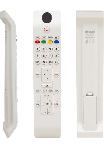 Kl Vestel-Seg-Regal RC3902 RM-L220W Yazısız Beyaz LCD LED Tv Kumanda (31269=31270) fiyatları