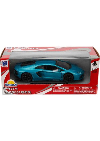 1:32 City Cruiser Model Araba - Lamborghini Aventador LP700-4 - Mavi