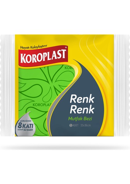 Renk Renk Mutfak Bezi 5 Li x 3 Paket fiyatları