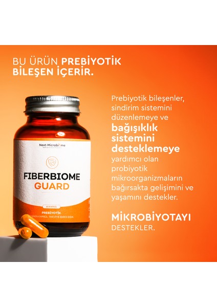 Fiberbiome - Guard Prebiyotik İçeren Takviye Edici Gıda
