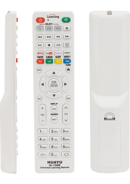 Kl HL-1340E Netflıx-Youtube-Amazon Tuşlu Tv/lcd/uydu/dvd Öğrenebilen Blisterli Akıllı Kumanda fiyatları
