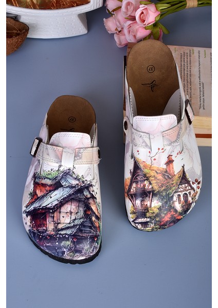 8037 Ev Desenli Baskılı Sabo Terlik fırsatları