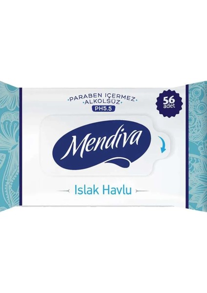 Islak Havlu Mendil 56'lı 10 Adet