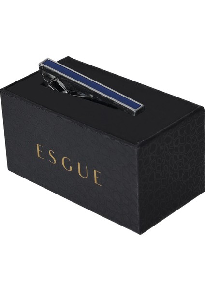 Saks Rengi Kravat Iğnesi & Maşası