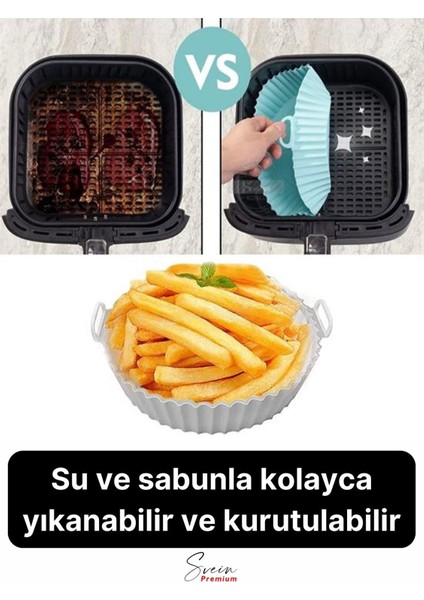 Isıya Dayanıklı Esnek Yıkanılabilir Yapışmaz Silikon Fırın ve Airfryer Yuvarlak Model Pişirme Matı fiyatları