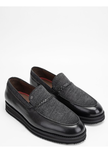 Erkek Hakiki Deri/tekstil Loafer Ayakkabı 477 66003 Erk Ayk SK23/24