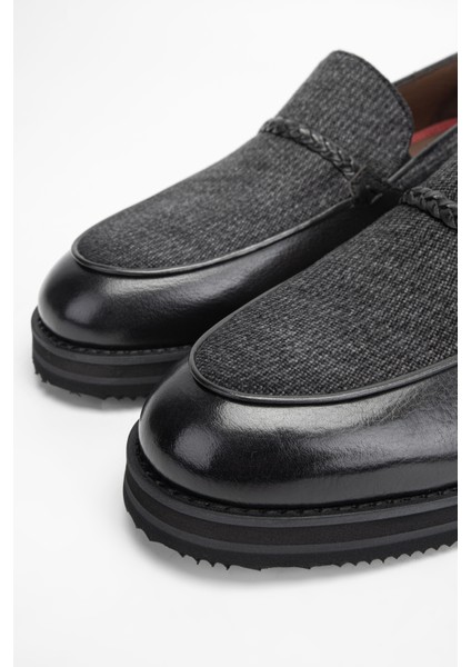 Erkek Hakiki Deri/tekstil Loafer Ayakkabı 477 66003 Erk Ayk SK23/24