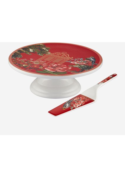 Magic Garden Kırmızı Porselen Spatula 26 cm